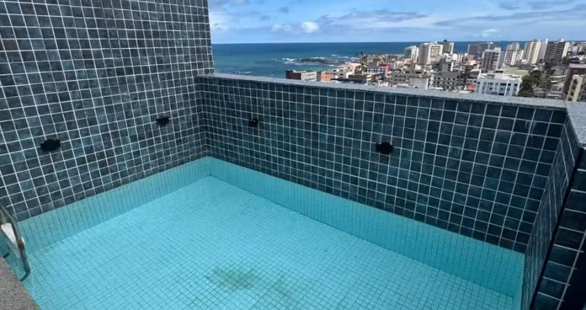 Cobertura a venda na pituba com 2 suites piscina área gourmet e reformada
