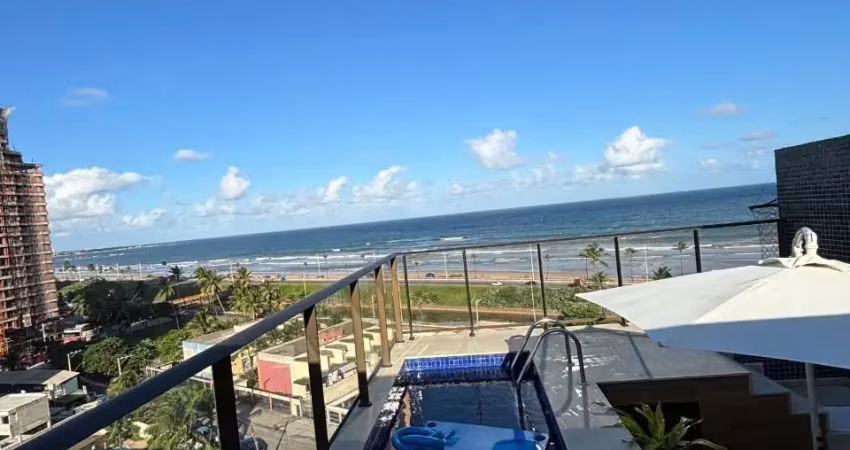 Cobertura a venda em jaguaribe com 3 quartos vista mar piscina reformada e área gourmet