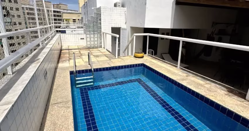 Cobertura a venda na pituba com 4 quartos piscina área gourmet e energia solar