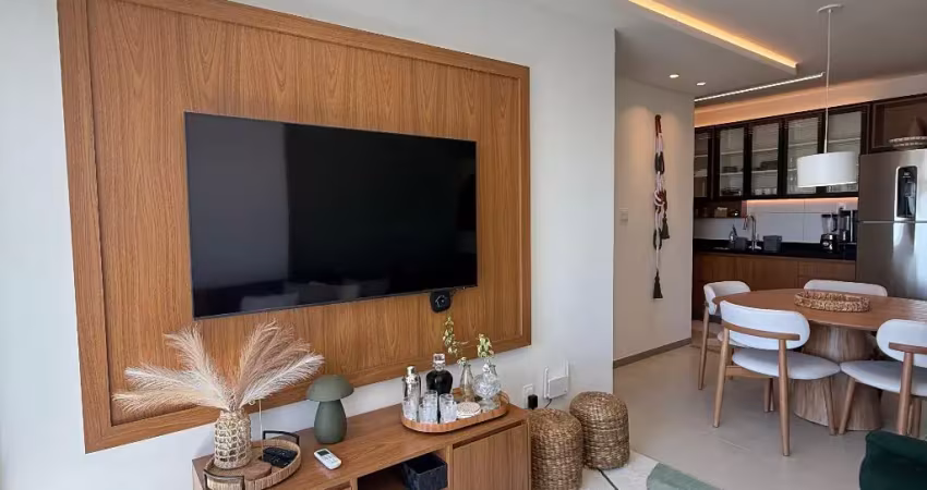 Apartamento para locação no ocean house jaguaribe com 2 quartos vista mar e mobiliado