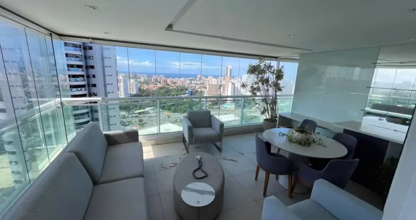 Apartamento para locação no mandarim caminho das árvores com 2 quartos varandão e vista mar