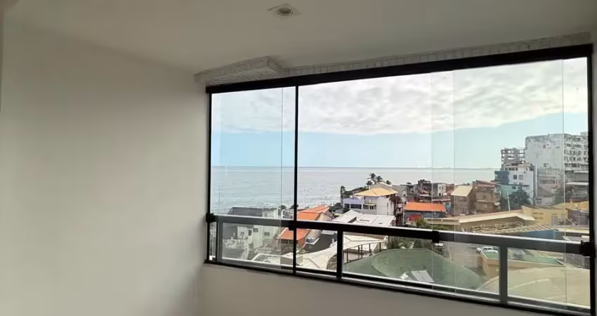 Apartamento a venda no rio vermelho com 2 quartos vista mar no solar do cardeal