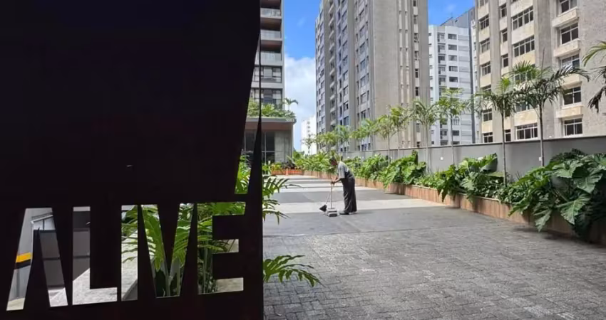 Apartamento a venda no alive corredor da vitoria studio com varanda e vista mar