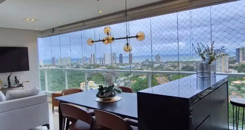 Apartamento a venda no platno greenville com 3 quartos vista mar e varanda gourmet em patamares
