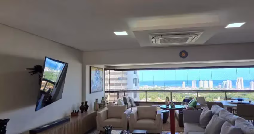 Apartamento a venda no lumno greenville com 3 suites vista mar e varanda gourmet em patamares