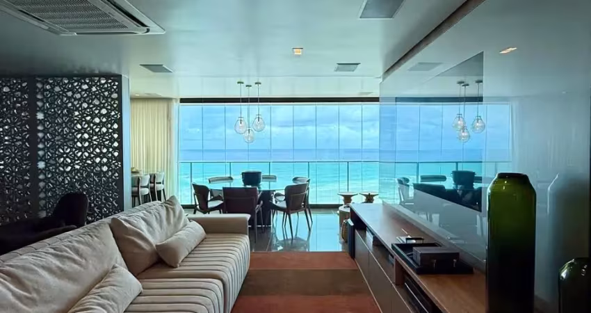 Apartamento a venda no d azur jaguaribe com 4 suites vista mar e reformado