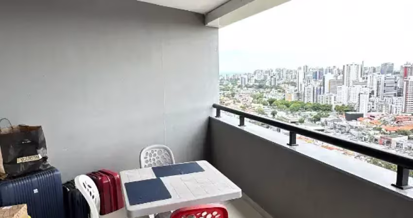 Apartamento a venda no caminho das árvores quarto e sala com varanda no boulevard side