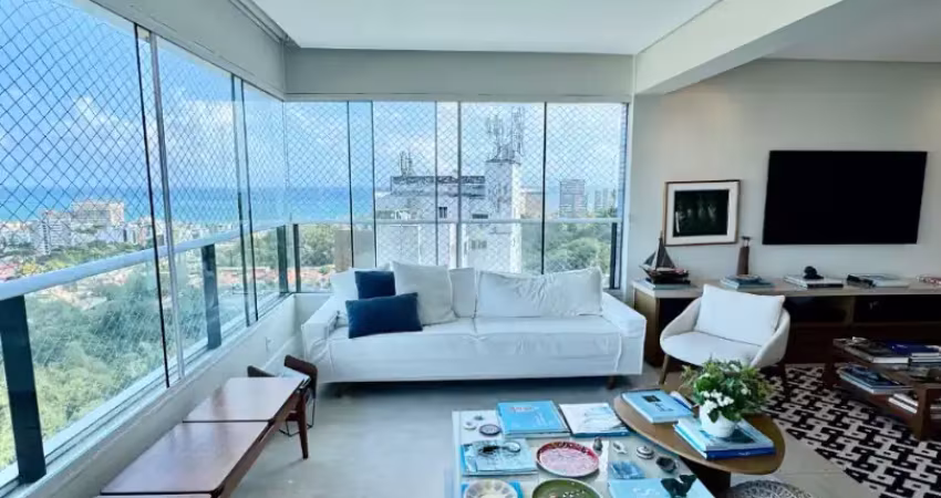 Apartamento a venda em são lazaro com 3 suites vista mar e nascente no paesaggio