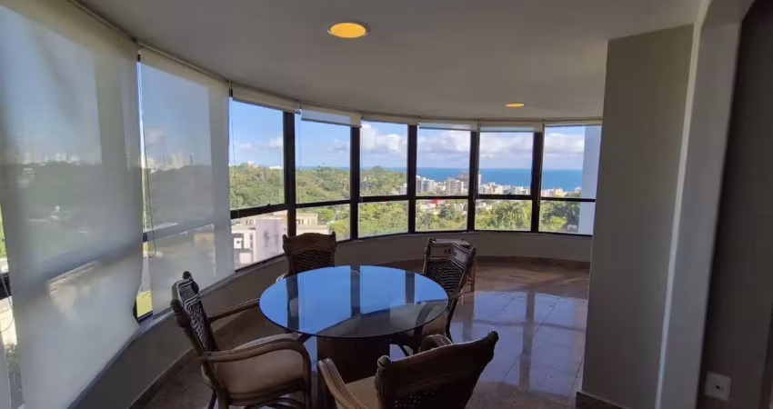 Apartamento a venda em são lazaro com 4 suites varanda e vista mar