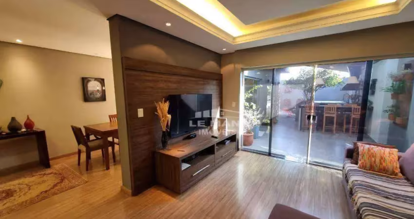 Casa em condomínio a venda no gaivotas, 3 quartos, 1 suíte, 2 vagas, no bairro jardim ipanema em piracicaba - sp