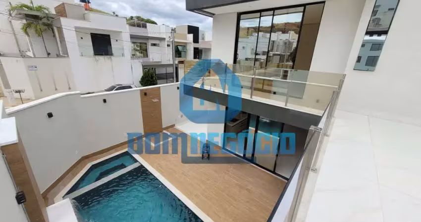 Casa de luxo com 4 suítes e área gourmet com piscina à venda, lagoa santa, governador valadares - mg