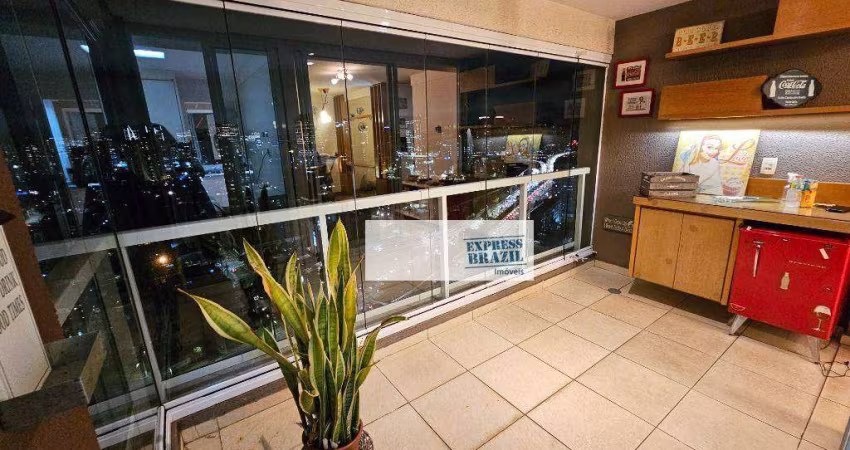 Apartamento com 1 dormitório para alugar, 45 m² - Brooklin -Agende sua visita!
