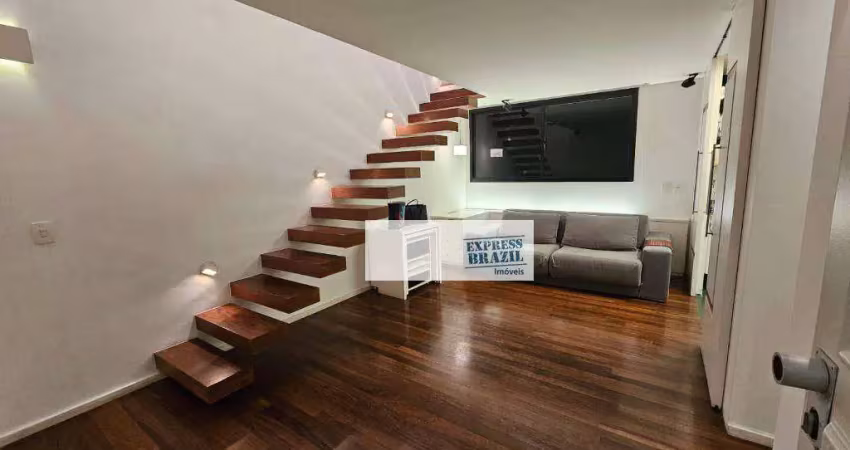 Apartamento com 1 dormitório para alugar, 72 m² por R$ 6.320,00/mês - Itaim Bibi - São Paulo/SP
