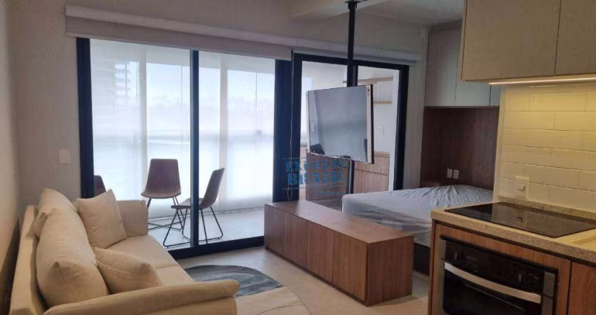 Studio totalmente mobiliado, 38m² para alugar em Moema