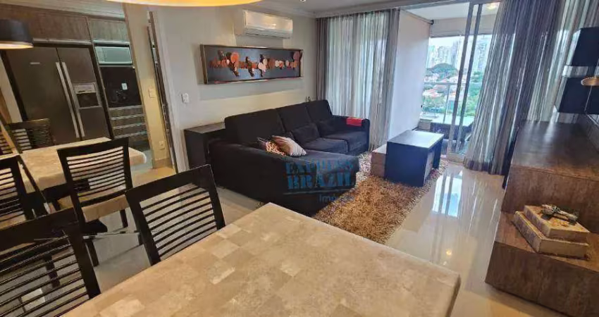 Apartamento mobiliado com 1 suíte, 67m² -para venda ou locação no Brooklin