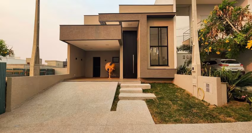 Imperdível! Casa de luxo em condomínio na Vila Monte Alegre, Paulínia-SP: 3 quartos, 3 suítes, 2 salas, 3 banheiros, 4 vagas, 140 m².