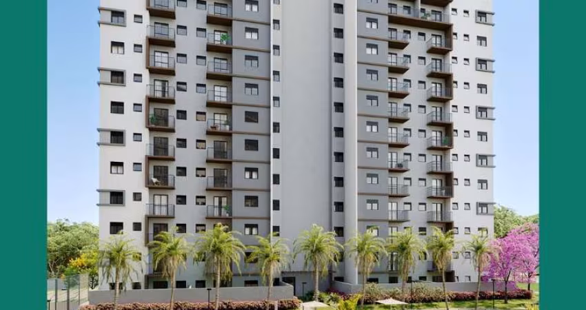 Apartamento à venda em Indaiatuba-SP, Reserva Petrus: 2 quartos, 2 salas, 1 banheiro, 1 vaga de garagem, 47,17m² de área.