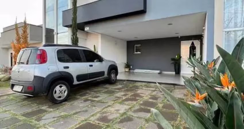 Belo sobrado no Condomínio Real Park, 3 suítes,  uma com closet, banheiro social, lavabo, cozinha, ampla dispensa integrada a lavanderia, 4 vagas.