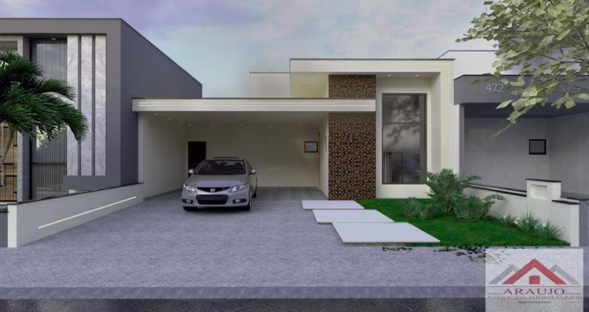 Casa a Venda, Residencial Real Park ,  3 dormitórios, 1 suíte, 4 banheiros,  sala estar e jantar, área construída 158,50 m², terreno 250,00 m²