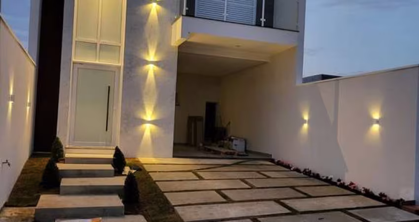Casa Duplex 191,02m2 3 Suítes, Sala Extensa, Cozinha c/Balcão de Granito, Piscina c/Leds, Área Gourmet c/Churrasqueira e Pia, Lavabo, 1 Vaga Coberta