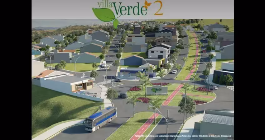 Lançamento villa verde 2 loteamento de terrenos bairro planejado, lotes a partir de 140m2, infraestrutura completa