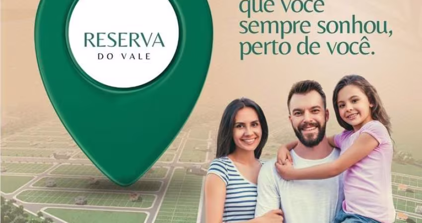 Terreno à venda em Ouro Fino-MG, no bairro Reserva do Vale, 160,00 m² de área. Confira já! Lotes sem entrada e parcelas de apenas R$369,00!!!