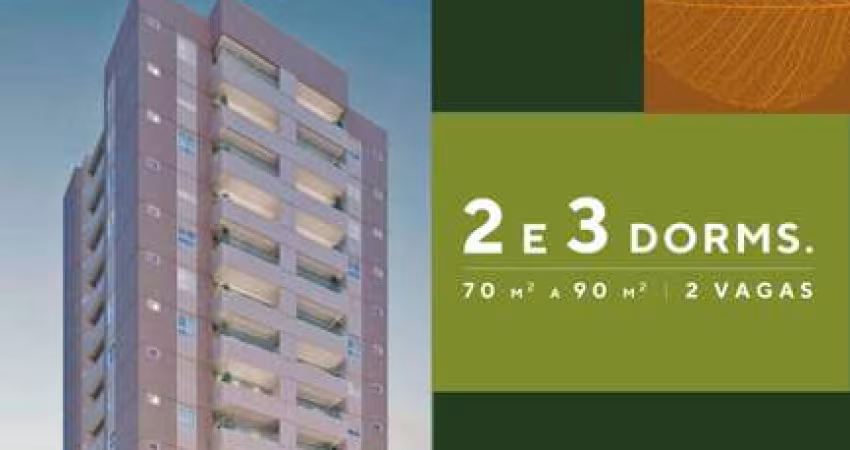 Praça Guanabara, Apartamentos de 70,14m2 e 90,40m2, 2 ou 3 Dormitórios, 1 ou 2 Suítes, Varanda Gourmet, 2 Vagas Cobertas, Lazer Completo