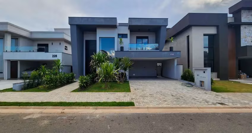 Casa de luxo em condomínio Mont Blanc Résidence, Campinas-SP  4 quartos, 4 suítes, 3 salas, 6 banheiros  340m²  4 vagas.