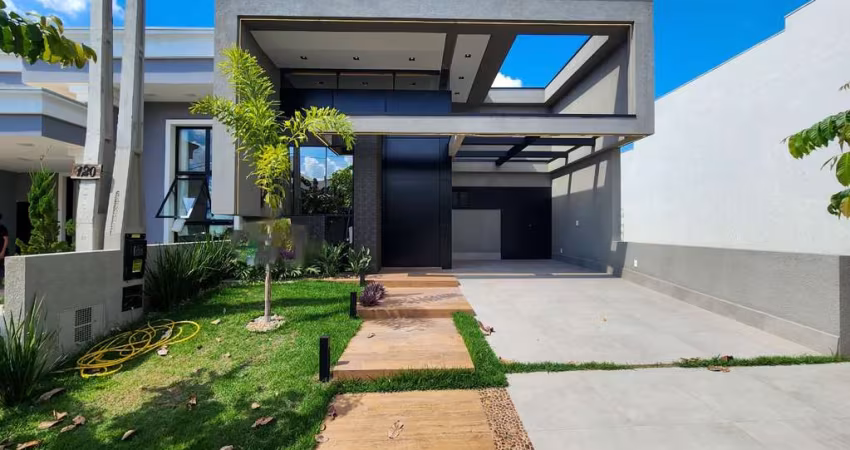 Casa em Condomínio de Luxo na Vila Monte Alegre - Paulínia-SP: 3 quartos, 2 suítes, 2 salas, 3 banheiros, 4 vagas, 140m². Venha conferir!