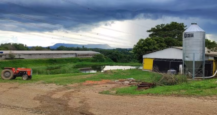 EXCELENTE GRANJA DE FRANGOS EM PORANGABA-SP ??   - Área Total 12 Alqueires ou 29,04 Hectares - 2 Poços Artesanais C/90m e 345m, 8 Reservatório D'água 210.000L, 3 Açudes Naturais - BENFEITORIAS: 4 Casa