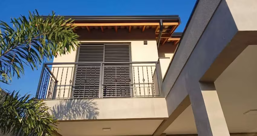 Casa de alto padrão em condomínio à venda em hortolândia-sp  3 quartos, 3 suítes, 2 salas, 3 banheiros, 4 vagas de garagem  201,26 m²