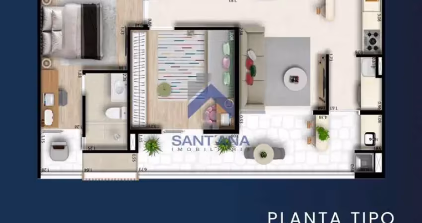 Apartamento com 2 quartos à venda na Rua Benedito Freire Pinto, 100, Bosque Flamboyant, Taubaté