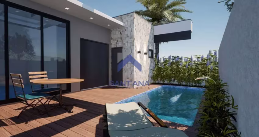 Casa em construção 200m² com 3 suítes no residencial green park em taubaté /sp