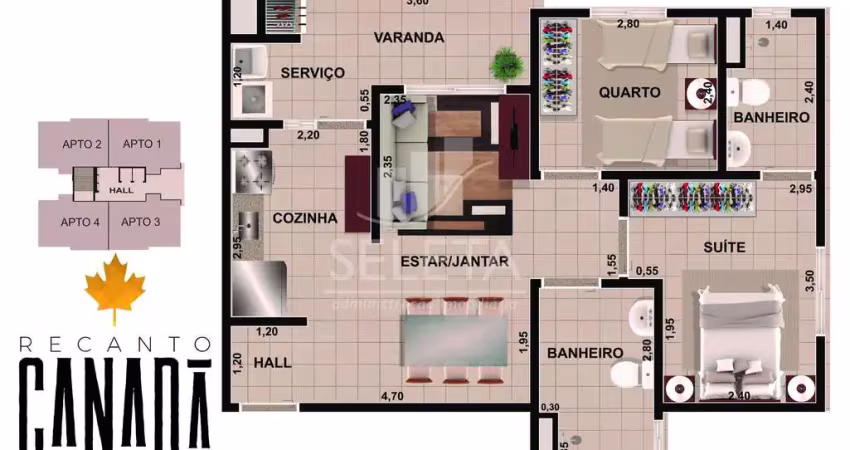 Apartamento à venda, Residencial Canadá, CASCAVEL - PR