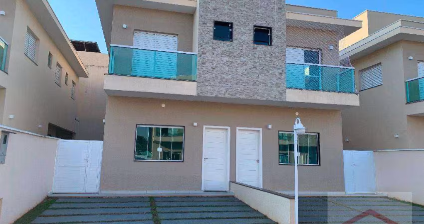 Casa com 3 quartos, sendo 1 suíte, 104 m² -  aluguel por R$ 3.800/mês - Cond. Villagio Di Sienna - Colônia - Jundiaí/SP.