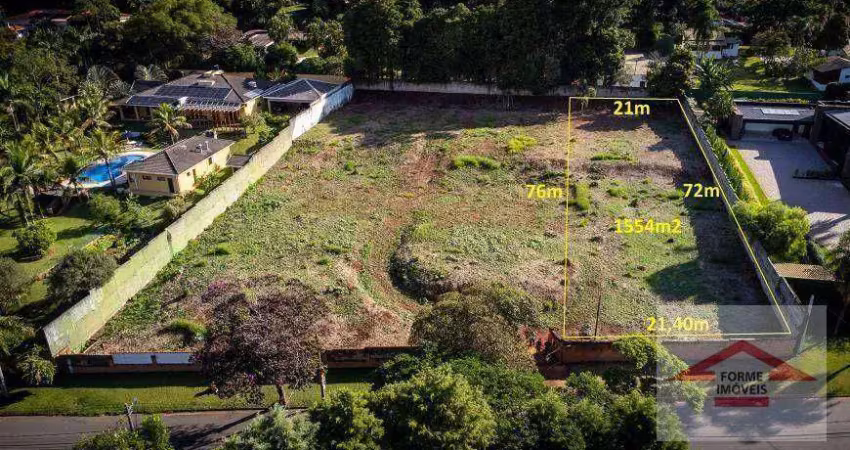 Terreno à venda, 1554 m² por r$ 1.800.000,00 - chácara malota - jundiaí/sp