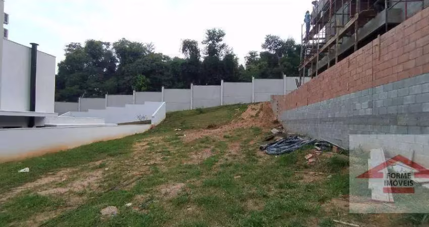 Terreno a venda com mata no fundo, em ponto alto do condomínio reserva marajoara, 600m², jundiaí-sp.