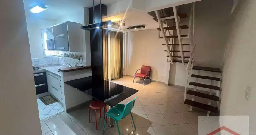 Apartamento com 1 dormitório ( suíte ) para alugar, 66 m² por r$ 3.800/mês - anhangabaú - jundiaí/sp