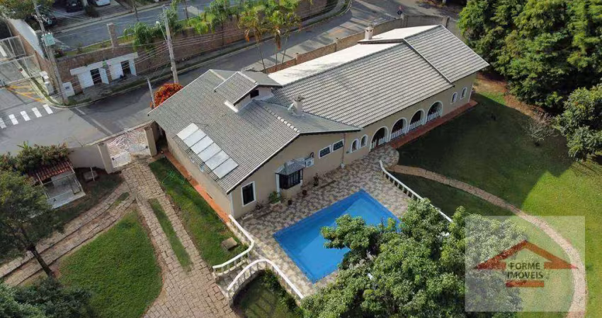 Chácara com 4 suítes à venda, 5487 m² por r$ 3.900.000 - medeiros - jundiaí/sp.