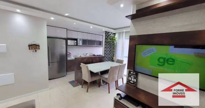 Apartamento MOBILIADO com 2 quartos, sendo 1 suíte à venda, 67 m² por R$ 631.000 - Tons de Ipanema - Medeiros - Jundiaí/SP