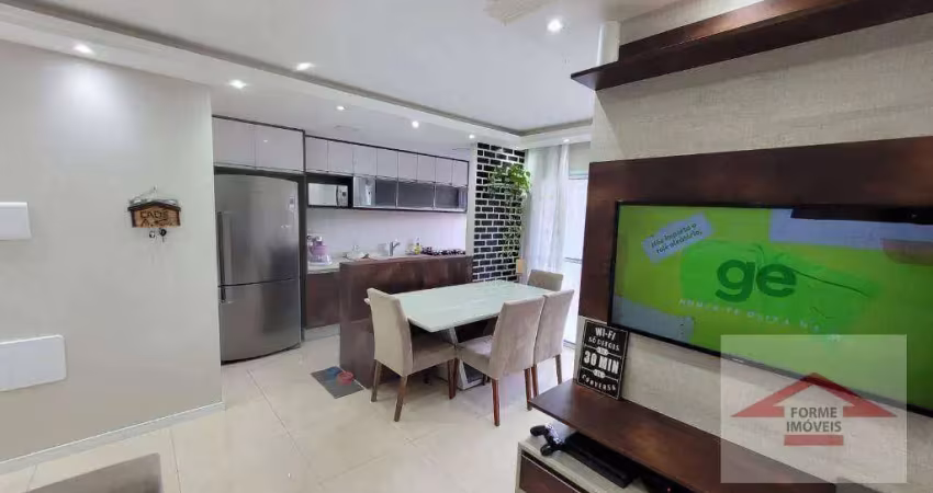 Apartamento mobiliado com 2 quartos, sendo 1 suíte à venda, 67 m² por r$ 631.000 - tons de ipanema - medeiros - jundiaí/sp