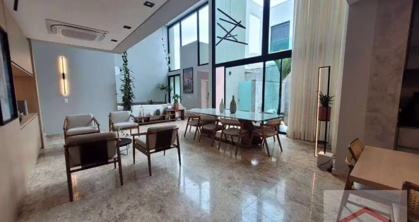 Casa mobiliada com 3 quartos, 293 m² - venda por r$ 3.820.000 ou aluguel por r$ r$ 17.500,00/mês - cond. veduta blu - cidade santos dumont - jundiaí/s