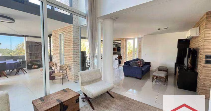 Casa com 3 quartos, 300 m² - venda por R$ 4.500.000 ou aluguel por R$ 19.000,00/mês - Cond. Veduta Rossa - Cidade Santos Dumont - Jundiaí/SP