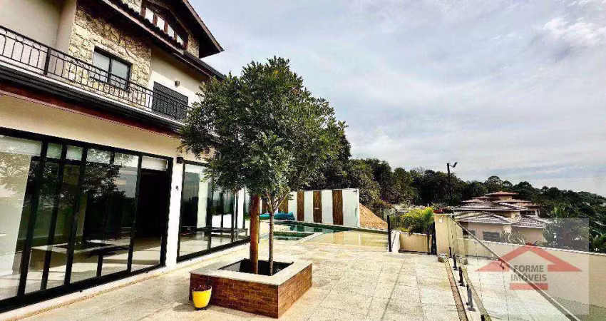 Casa com 4 suítes para alugar na malota, 550 m² por r$ 18.000/mês – condomínio chácara malota – jundiaí/sp