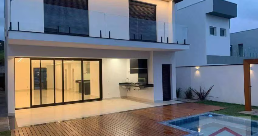 Casa com 3 suítes à venda, 279 m² por r$ 3.250.000,00 - condomínio brisas do lago no jardim samambaia - jundiaí/sp