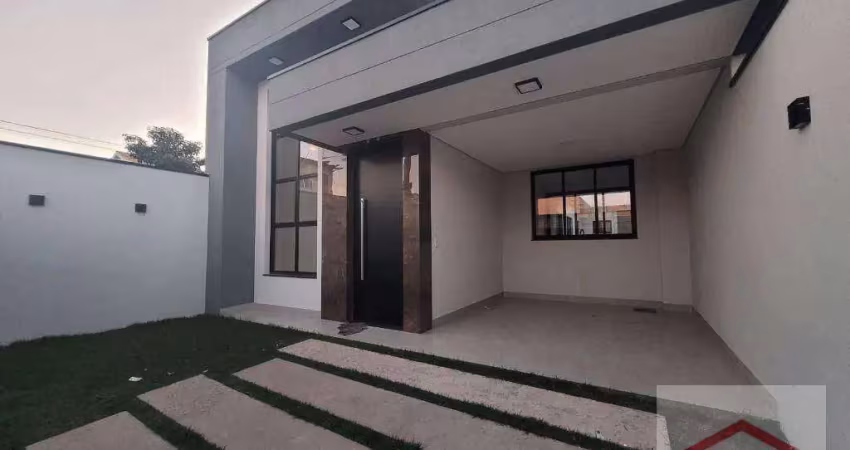 Casa nova térrea com 3 quarto, sendo 1 suíte à venda, 105 m² por r$ 769.000 - jardim marambaia ii - jundiaí/sp.