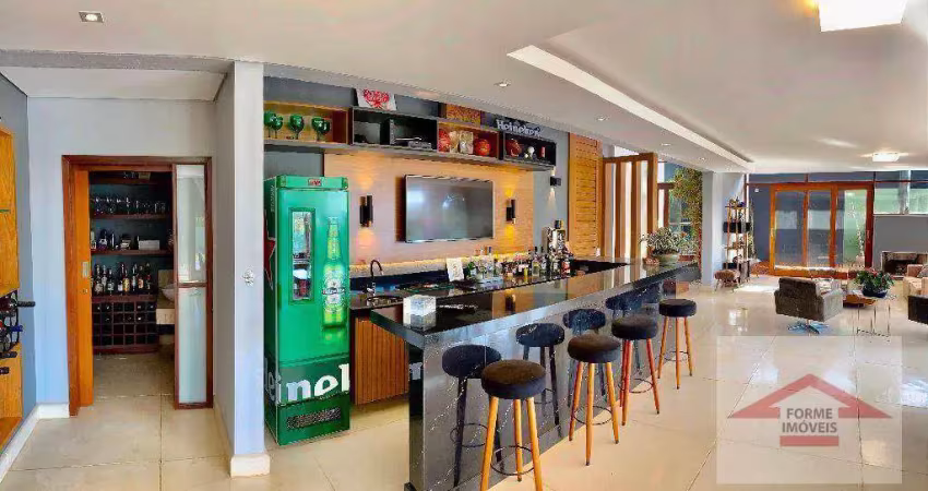 Casa com 3 dormitórios ( suítes ), 541 m² - venda por r$ 4.350.000 ou aluguel por r$ 20.500,00/mês - jardim novo mundo - jundiaí/sp