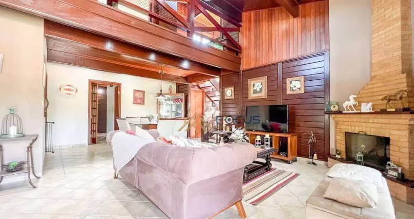 Casa com 4 dormitórios para alugar, 475 m² por r$ 15.026,57/mês - vista alegre - vinhedo/sp