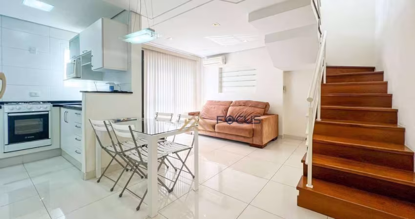 Apartamento Duplex com 1 dormitório para alugar, 54 m² por R$ 4.900,00/mês - Anhangabaú - Jundiaí/SP
