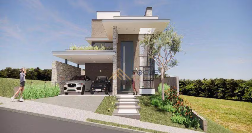 Casa com 3 dormitórios à venda, 241 m² por r$ 2.990.000,00 - brisas jundiaí - jundiaí/sp